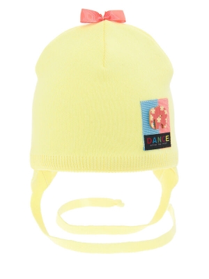 Шапка для девочки Elephant, Миалт бледно-желтый, весна-осень