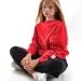 Толстовка для девочек Mini Maxi, модель 76334, цвет красный