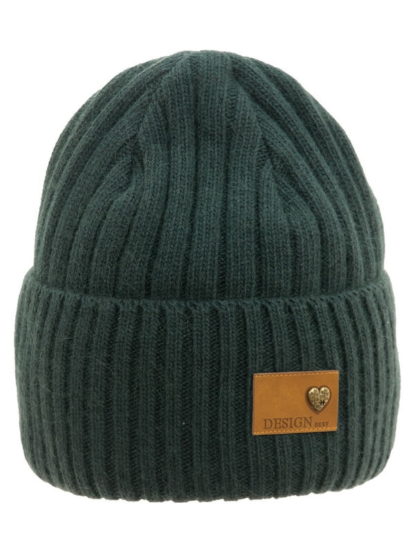 Шапка для девочки Симфония-1, Миалт темно-зеленый, зима - Зимние шапки для девочек