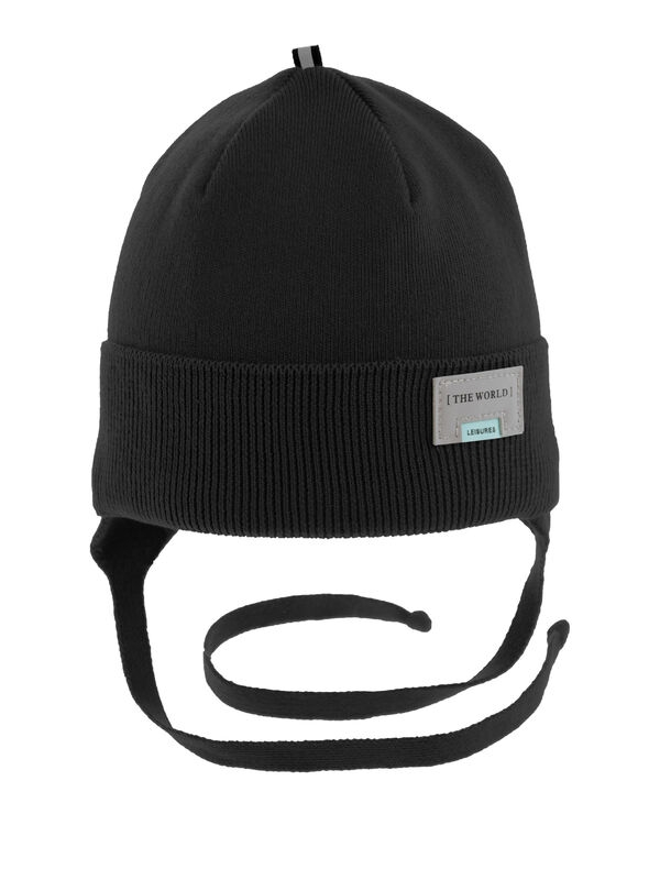 Шапка для мальчика Хром, Миалт черный, весна-осень - Шапки весна-осень