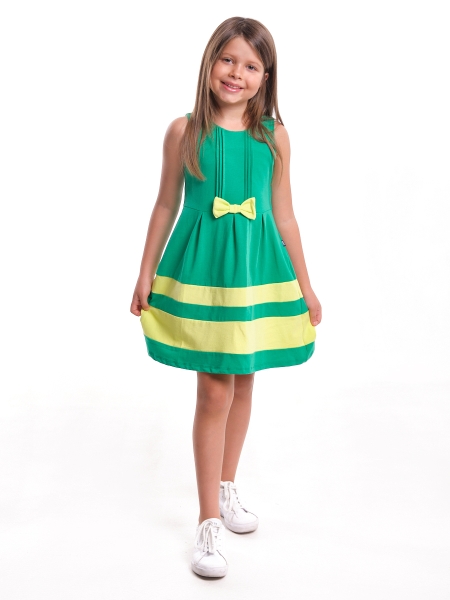 Платье для девочек Mini Maxi, модель 2912, цвет зеленый - Платья для девочек с коротким рукавом