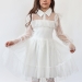 Платье для девочки нарядное БУШОН ST79, цвет белый