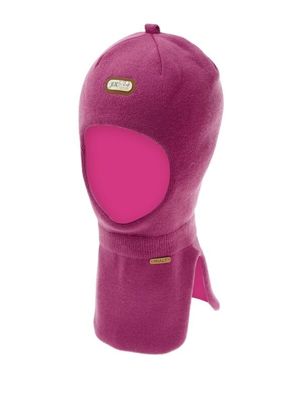 Шлем для девочки Динара, Миалт лиловый, весна-осень-зима - Шапки-шлемы осень-весна