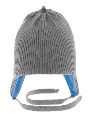Шапка для мальчика Ленивец, Миалт темно-серый, весна-осень