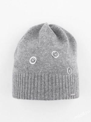 Шапка для девочки Бритни, Миалт серый, весна-осень