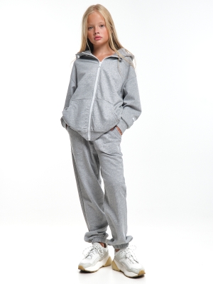 Спортивный костюм для девочек Mini Maxi, модель 8003, цвет серый/меланж