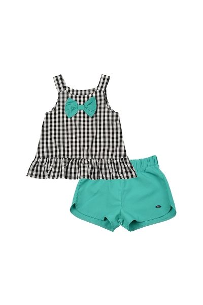 Комплект одежды для девочек Mini Maxi, модель 6423/6424, цвет клетка - Комплекты летние