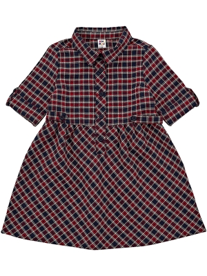 Платье для девочек Mini Maxi, модель 6868, цвет красный/синий/клетка