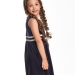 Платье для девочек Mini Maxi, модель 1552, цвет синий/белый