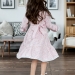 Платье для девочки БУШОН XB88, розовый цветы
