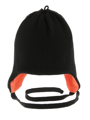 Шапка для мальчика Ленивец, Миалт черный, весна-осень