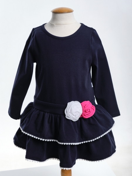 Платье для девочек Mini Maxi, модель 2797, цвет синий - Платья для девочек с длинным рукавом