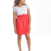Платье для девочек Mini Maxi, модель 3144, цвет белый/коралловый