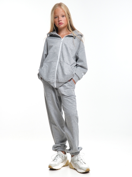 Спортивный костюм для девочек Mini Maxi, модель 8003, цвет серый/меланж - Костюмы спортивные