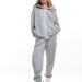 Спортивный костюм для девочек Mini Maxi, модель 8003, цвет серый/меланж
