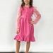 Платье для девочки нарядное БУШОН ST52, цвет темно-розовый