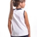 Футболка для девочек Mini Maxi, модель 1681, цвет белый/синий