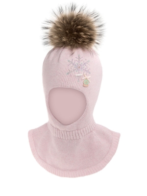 Шлем для девочки Рэсси, Миалт грязно-розовый, зима