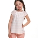 Футболка для девочек Mini Maxi, модель 6536, цвет розовый/мультиколор