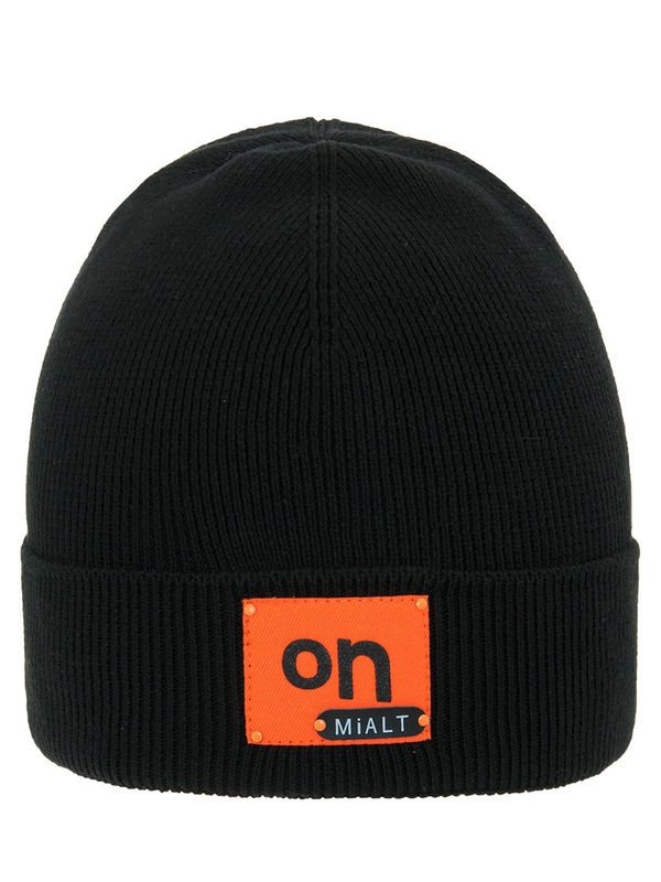 Шапка Ральфи, Миалт черный - Для девочек весна-осень
