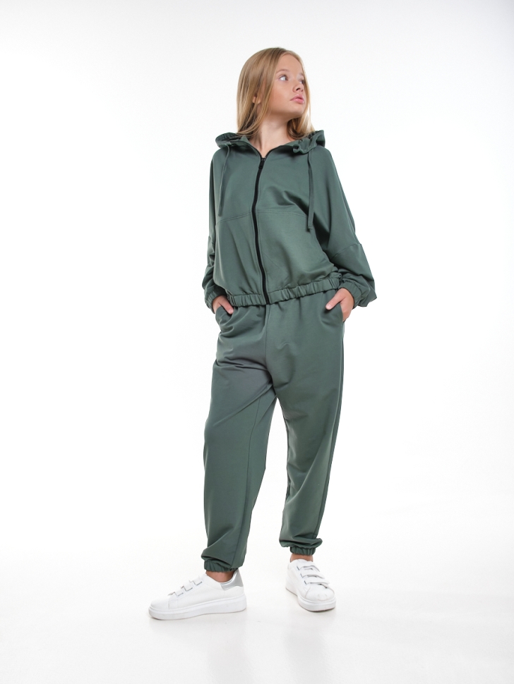 Комплект для девочек Mini Maxi, модель 7648, цвет хаки - Костюмы спортивные