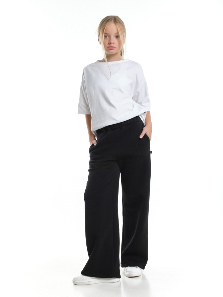 Брюки для девочек Mini Maxi, модель 7347, цвет черный - Брюки свободные