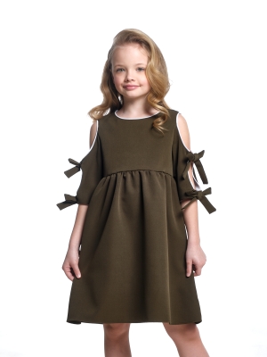 Платье для девочек Mini Maxi, модель 7479, цвет хаки