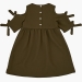 Платье для девочек Mini Maxi, модель 7479, цвет хаки
