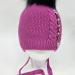 Шапка для девочки Капелька, Миалт фуксия, зима 