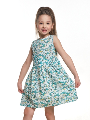Платье для девочек Mini Maxi, модель 6438, цвет бирюзовый/мультиколор