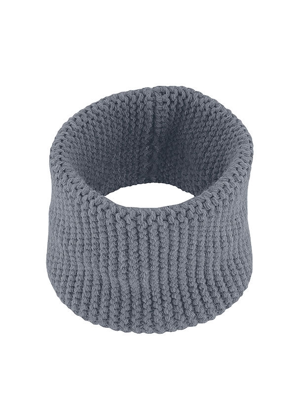 Шарф-труба Дорожка, Mialt серый, зима - Шарф-снуд