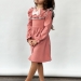 Платье для девочки нарядное БУШОН ST59, цвет темно-розовый