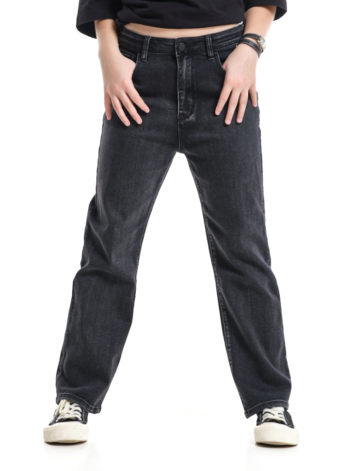 Джинсы для девочек Mini Maxi, модель 331095, цвет черный - Джинсы для девочек