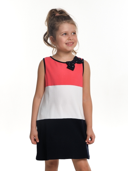 Платье для девочек Mini Maxi, модель 2919, цвет коралловый - Платья для девочек с коротким рукавом