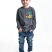 Лонгслив для мальчиков Mini Maxi, модель 7767, цвет графит/меланж