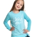 Лонгслив для девочек Mini Maxi, модель 2371, цвет бирюзовый