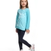 Лонгслив для девочек Mini Maxi, модель 2371, цвет бирюзовый