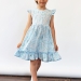 Платье для девочки вискоза БУШОН ST66, цвет голубой цветы