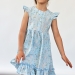 Платье для девочки вискоза БУШОН ST66, цвет голубой цветы