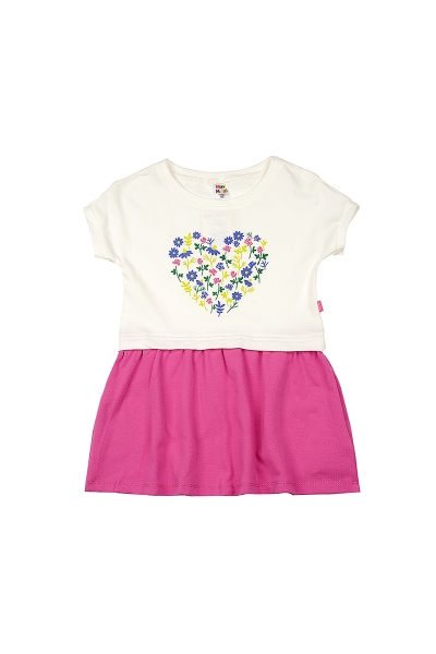 Платье для девочек Mini Maxi, модель 2883, цвет малиновый - Платья для девочек с коротким рукавом