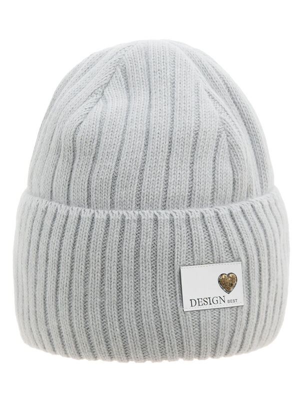 Шапка для девочки Симфония-1, Миалт светло-серый, зима - Зимние шапки для девочек