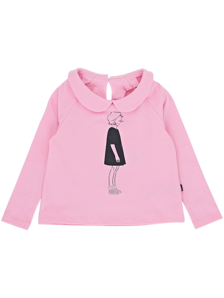 Лонгслив для девочек Mini Maxi, модель 2710, цвет розовый - Лонгсливы