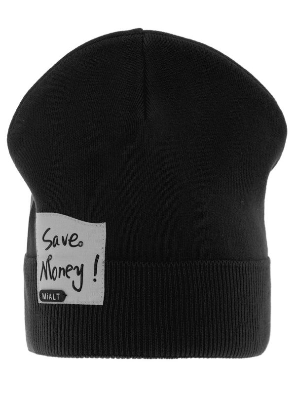 Шапка Money, Миалт черный, весна-осень - Для девочек весна-осень