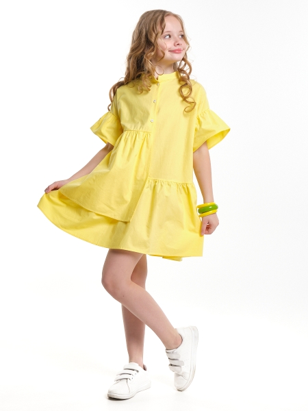 Платье для девочек Mini Maxi, модель 7935, цвет желтый - Платья для девочек с коротким рукавом