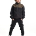 Толстовка для мальчиков Mini Maxi, модель 7342, цвет черный/хаки