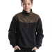 Толстовка для мальчиков Mini Maxi, модель 7342, цвет черный/хаки
