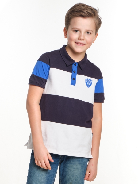 Поло для мальчиков Mini Maxi, модель 2847, цвет синий - Поло / футболки короткий рукав