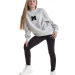 Свитшот для девочек Mini Maxi, модель 8604, цвет серый/меланж