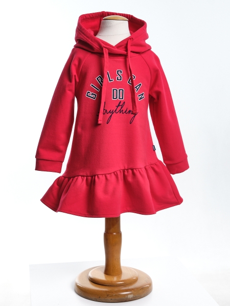Платье для девочек Mini Maxi, модель 6718, цвет красный - Платья для девочек с длинным рукавом