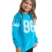 Свитшот для девочек Mini Maxi, модель 0565, цвет бирюзовый